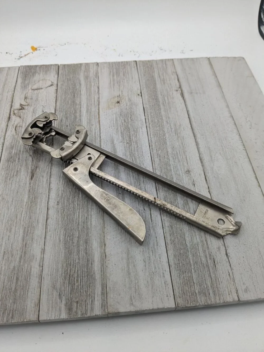 Vintage Metal Can Bottle Jar Adjustable Opener Multipurpose Tool 9